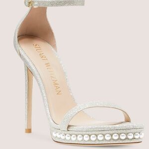 Stuart Weitzman Nudistdisco Pearl Platform Heels